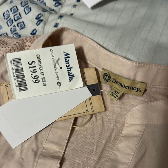 Democracy Women's light Pinkish, light rose color, Embroidered Top - Picture 2 of 3